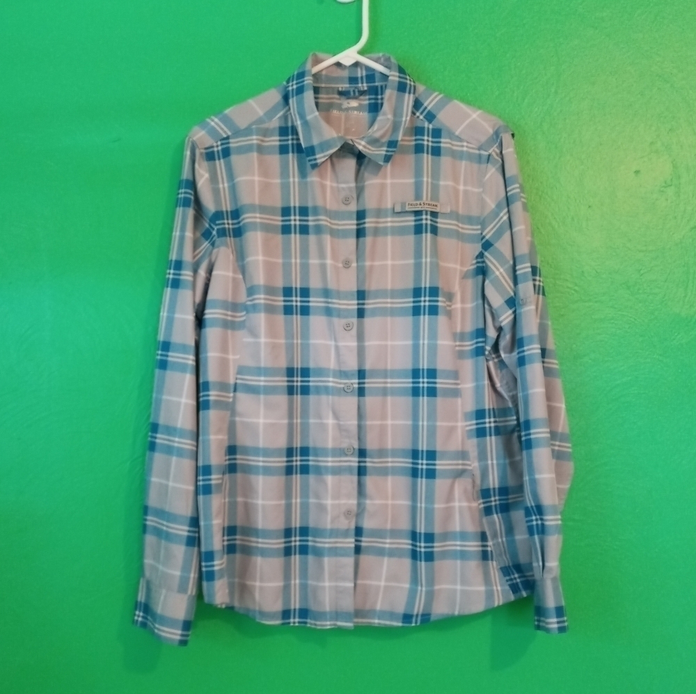Field & Stream Blue Grey Outdoor Shirt